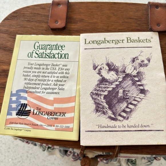 Longaberger Small Purse Basket w/ Liner 1992 Handmade Woven in USA Collectable - Picture 8 of 16